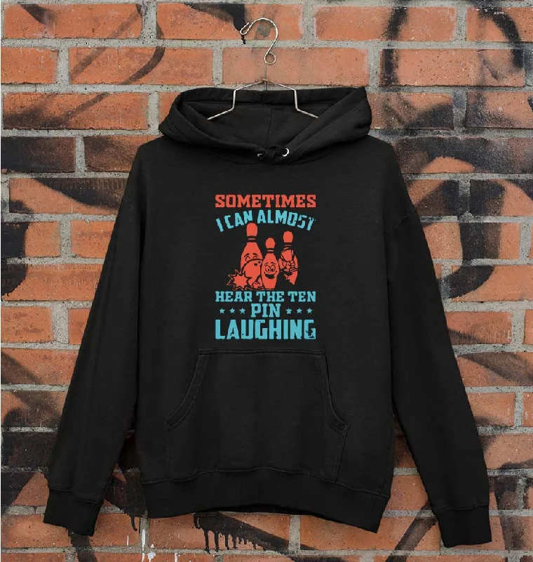 Bowling Unisex Hoodie for Men/Women Hoodie with Drop Shoulder Relaxed Streetwear