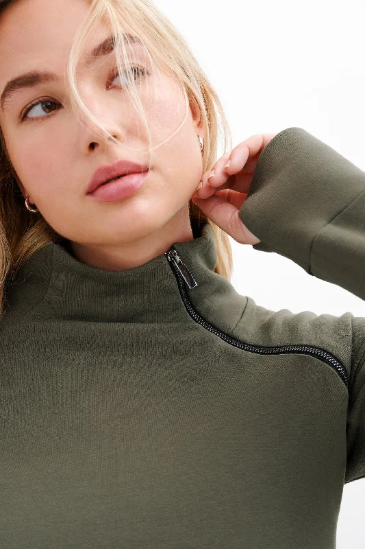 Brie Sweatshirt Hoodie with Hem Detail Decorative Unique