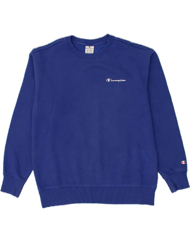 CHAMPION Mens Sweatshirt Jumper Medium Blue Cotton