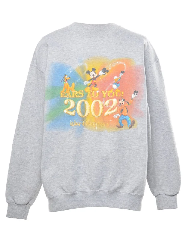 Disney Cartoon Grey Classic Sweatshirt - L