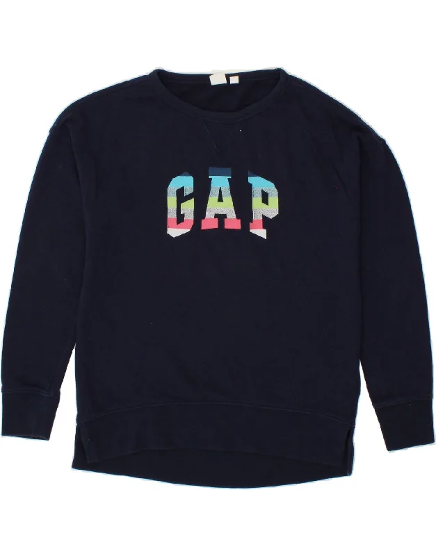 GAP Mens Graphic Sweatshirt Jumper XS Navy Blue