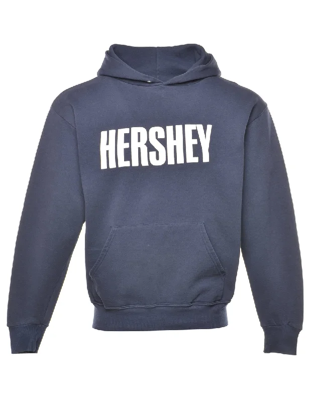 Hershey Printed Navy & White Hoodie - M