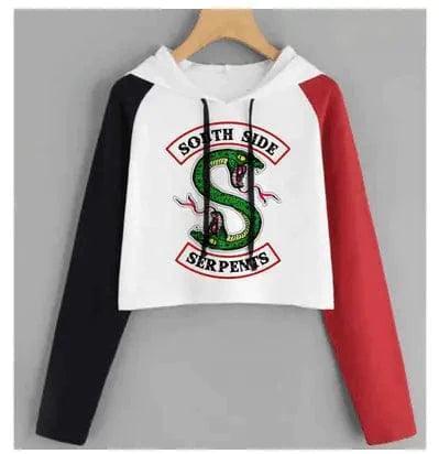 Harajuku Hoodies South Side Riverdale Sweatshirt For Female Hoodie with Bell Sleeves Flared Feminine Harajuku Hoodies South Side Riverdale Sweatshirt For Female Hoodie with Bell Sleeves Flared Feminine