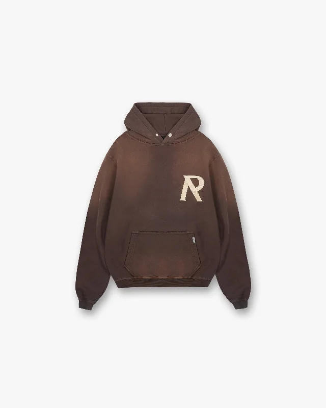 Masking Tape Initial Hoodie - Cedar