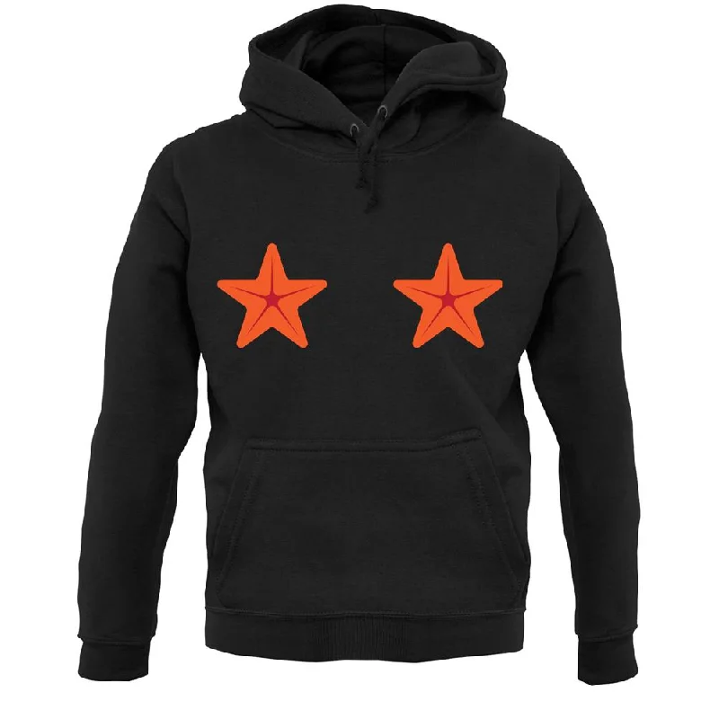 Mermaid Starfish Boobs Unisex Hoodie Hoodie with Hem Drawcord Adjustable Customizable Mermaid Starfish Boobs Unisex Hoodie Hoodie with Hem Drawcord Adjustable Customizable