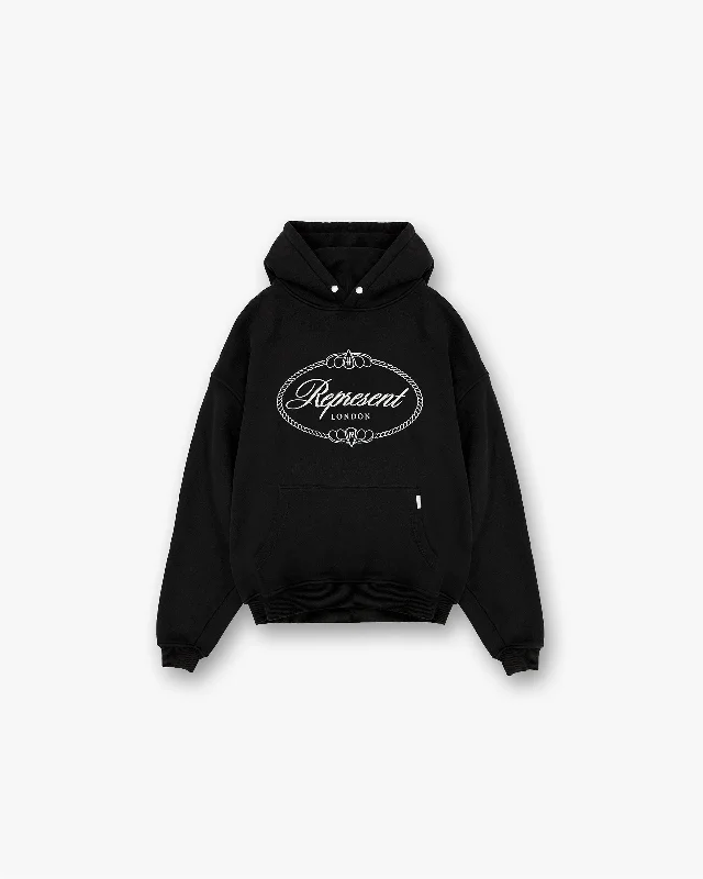 Represent X Harrods Crest Hoodie - Jet Black