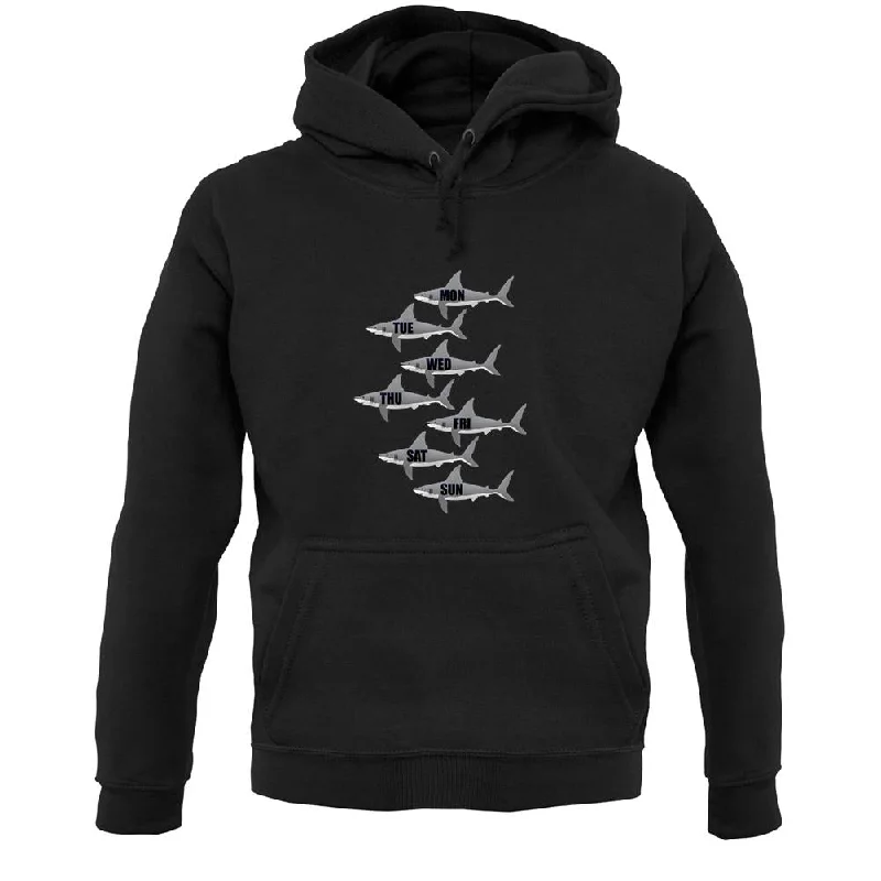 Shark Week Unisex Hoodie Hoodie with Emblem Brand Identity