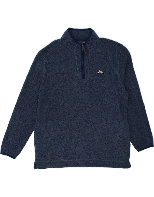WEIRD FISH Mens Zip Neck Sweatshirt Jumper 2XL Navy Blue Flecked Polyester Hoodie with Elastic Waist Stretchable Comfortable WEIRD FISH Mens Zip Neck Sweatshirt Jumper 2XL Navy Blue Flecked Polyester Hoodie with Elastic Waist Stretchable Comfortable