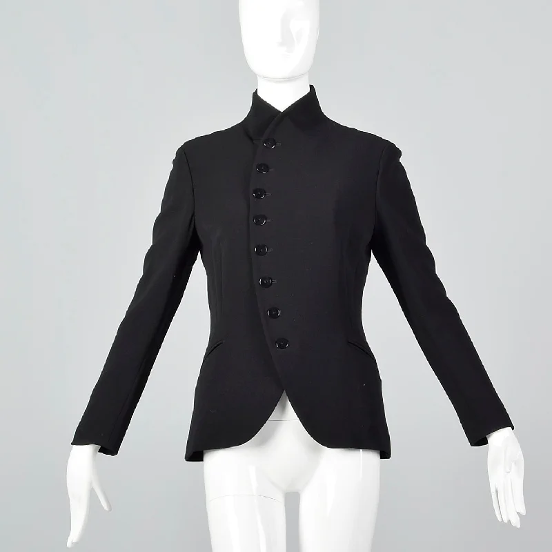 1990s Ralph Lauren Black Label Asymmetric Button Jacket Hooded Jacket Caped Jacket Shawl Collar Jacket 1990s Ralph Lauren Black Label Asymmetric Button Jacket Hooded Jacket Caped Jacket Shawl Collar Jacket