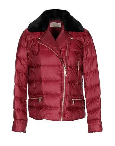 Michael Michael Kors Women Down jacket Maroon XS INT Lace Jacket Ribbed Jacket Sequined Jacket Michael Michael Kors Women Down jacket Maroon XS INT Lace Jacket Ribbed Jacket Sequined Jacket