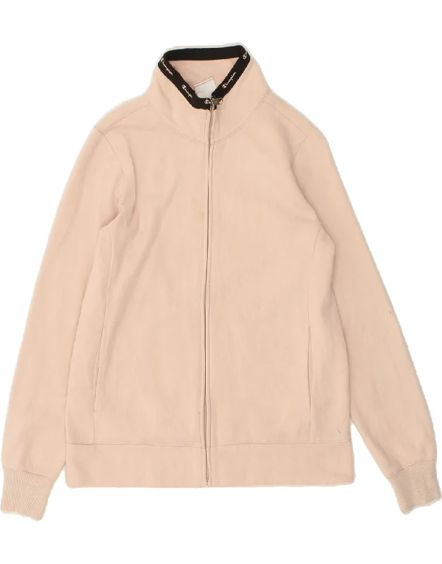 CHAMPION Womens Tracksuit Top Jacket UK 10 Small Pink Denim Fabric Leather Fabric Suede Fabric CHAMPION Womens Tracksuit Top Jacket UK 10 Small Pink Denim Fabric Leather Fabric Suede Fabric