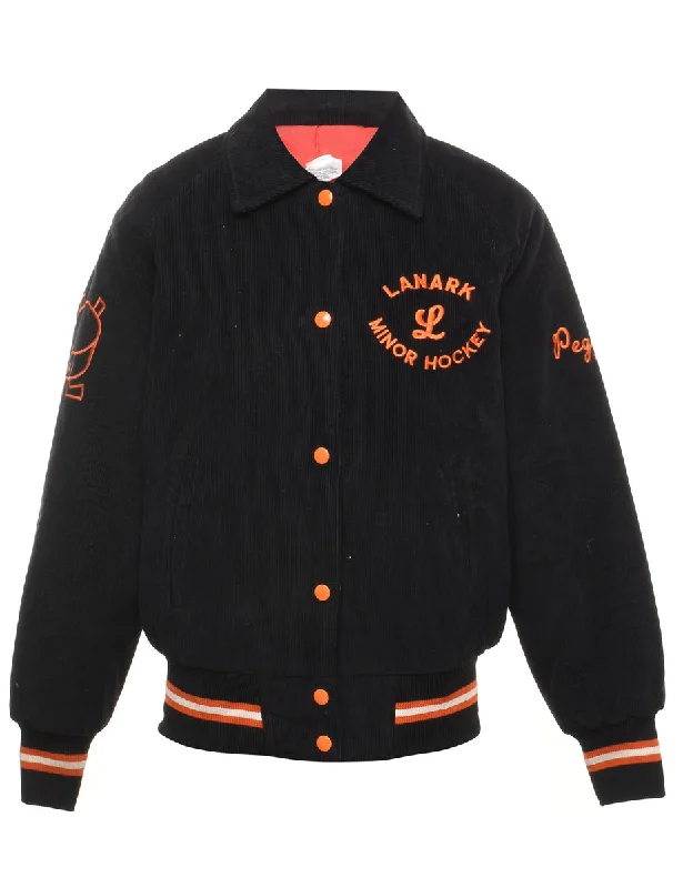 Corduroy Lanark Minor Hockey Varsity Jacket - M