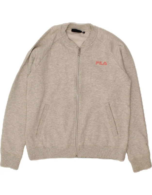 FILA Womens Tracksuit Top Jacket UK 10 Small Grey Cotton Mesh Jacket Canvas Jacket Denim Jacket FILA Womens Tracksuit Top Jacket UK 10 Small Grey Cotton Mesh Jacket Canvas Jacket Denim Jacket