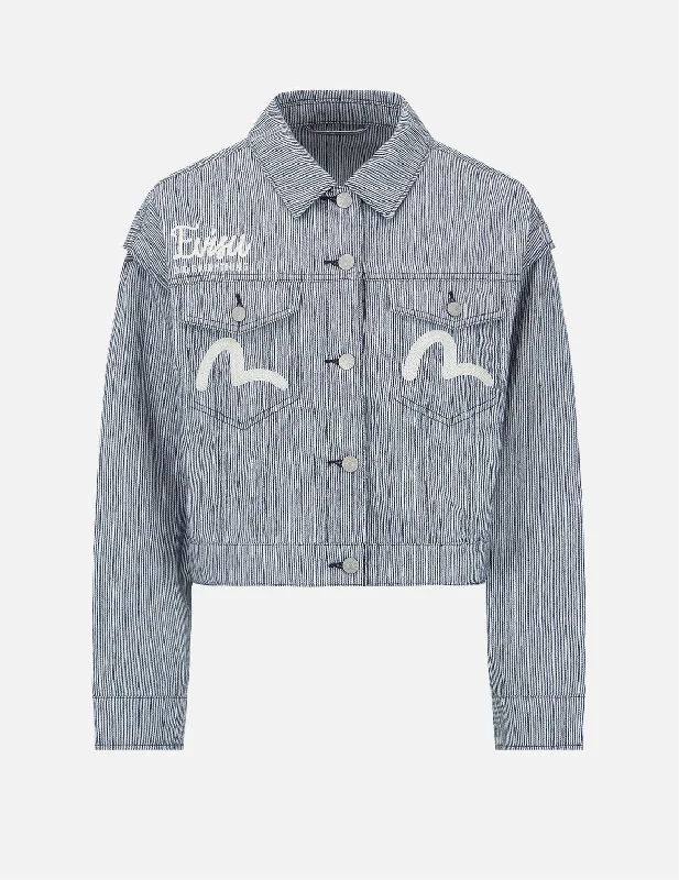 Godhead Label Print Dobby Jacket Wool Jacket Cashmere Jacket Tweed Jacket