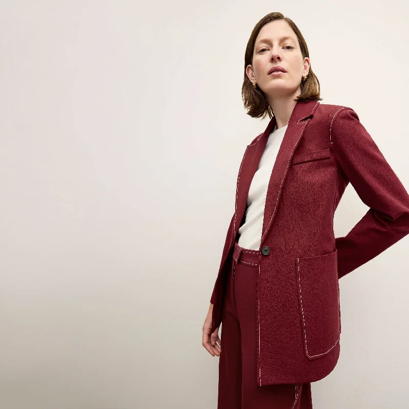 Grenville Jacket - Contrast Stitch Eco Better Than Denim :: Berry Jam Mesh Jacket Canvas Jacket Denim Jacket Grenville Jacket - Contrast Stitch Eco Better Than Denim :: Berry Jam Mesh Jacket Canvas Jacket Denim Jacket