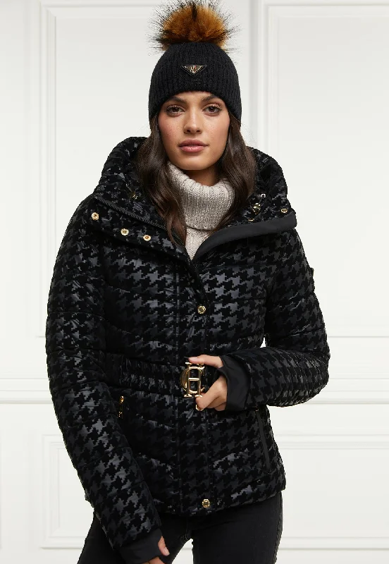Vermont Puffer Jacket - Mono Houndstooth Plaid Jacket Tartan Jacket Houndstooth Jacket Vermont Puffer Jacket - Mono Houndstooth Plaid Jacket Tartan Jacket Houndstooth Jacket