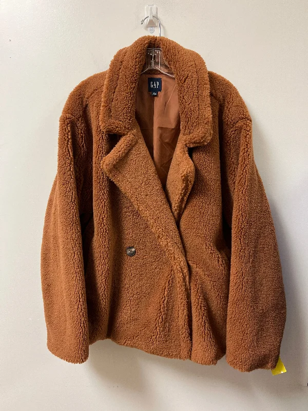 Jacket Faux Fur & Sherpa By Gap In Brown, Size: 2x Plaid Jacket Tartan Jacket Houndstooth Jacket Jacket Faux Fur & Sherpa By Gap In Brown, Size: 2x Plaid Jacket Tartan Jacket Houndstooth Jacket