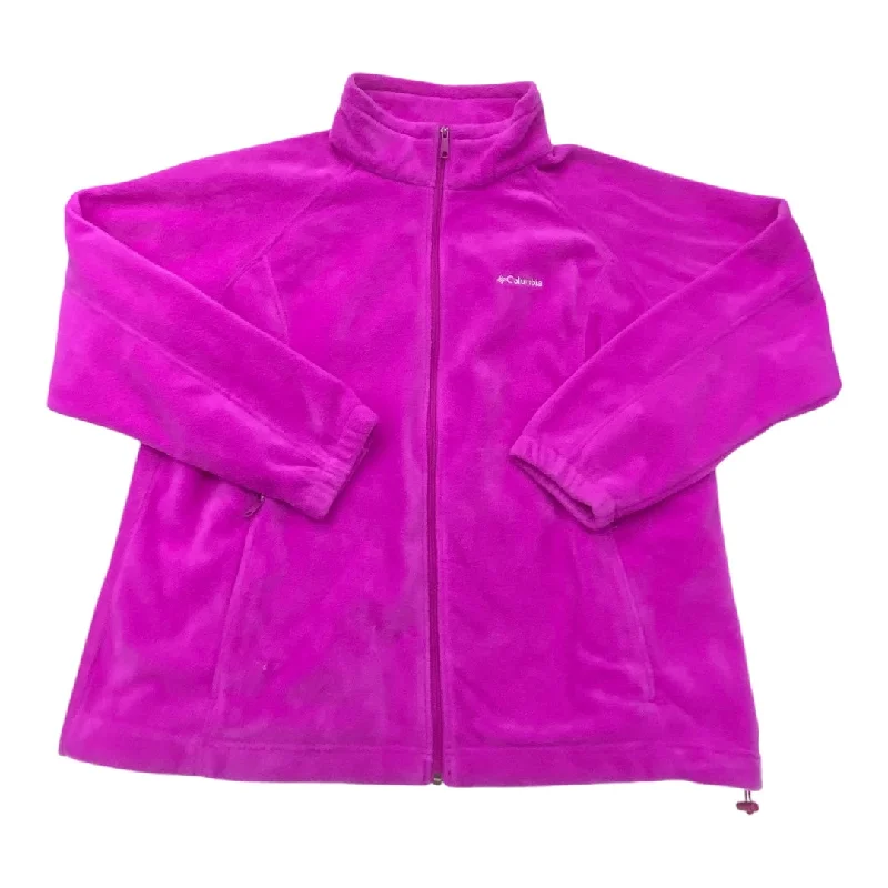 Jacket Fleece By Columbia In Purple, Size: 2x Satin Jacket Silk Jacket Chiffon Jacket Jacket Fleece By Columbia In Purple, Size: 2x Satin Jacket Silk Jacket Chiffon Jacket