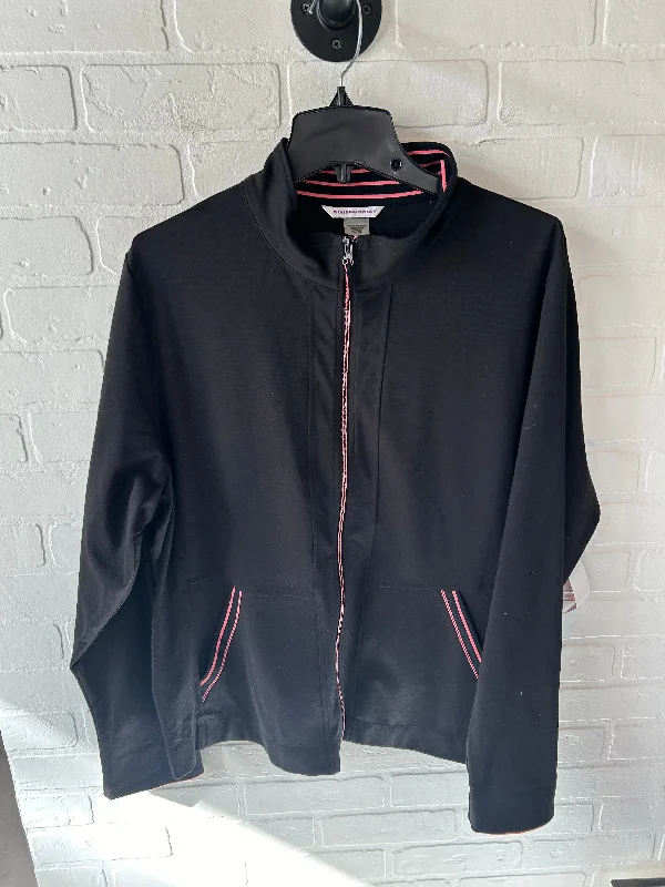 Jacket Other By Allison Daley In Black & Pink, Size: Xl Cotton Fabric Linen Fabric Terry Fabric Jacket Other By Allison Daley In Black & Pink, Size: Xl Cotton Fabric Linen Fabric Terry Fabric