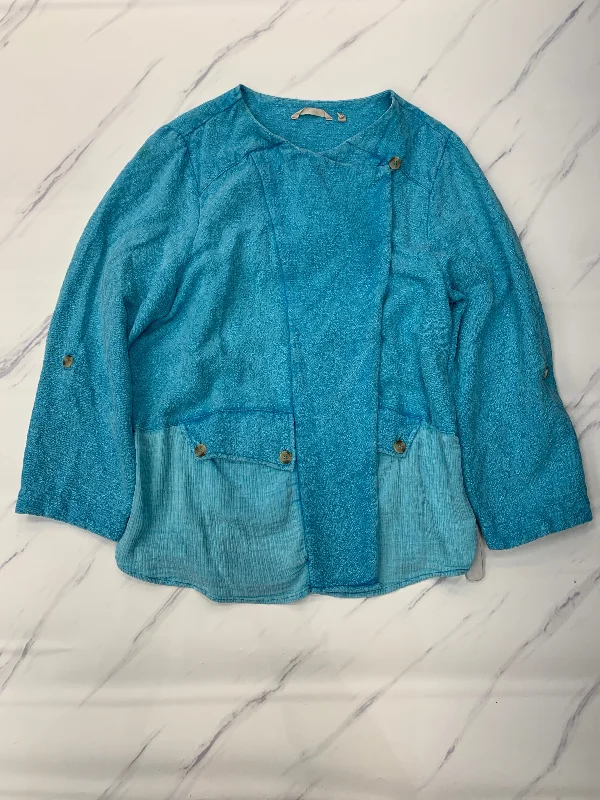 Jacket Other By Soft Surroundings In Blue, Size: 2x Notch Collar Jacket Peter Pan Collar Jacket Cowl Neck Jacket Jacket Other By Soft Surroundings In Blue, Size: 2x Notch Collar Jacket Peter Pan Collar Jacket Cowl Neck Jacket