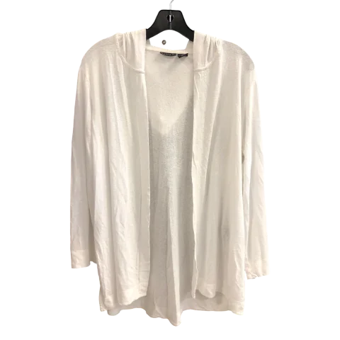 Jacket Other By Tahari By Arthur Levine In White, Size: 1x