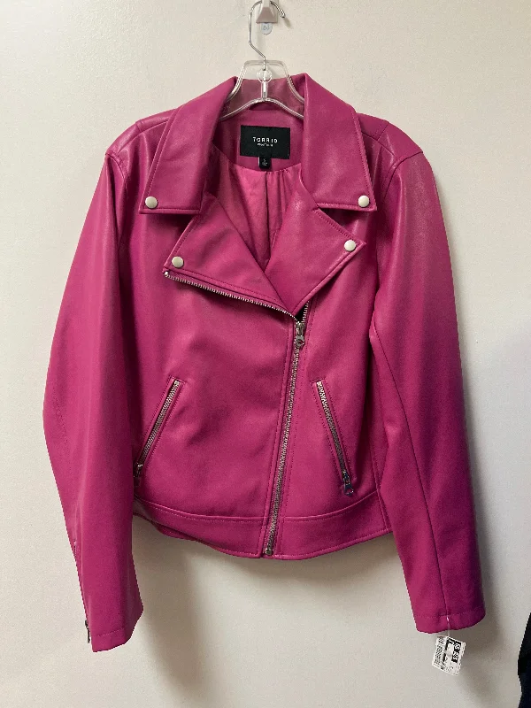 Jacket Other By Torrid In Pink, Size: 2x Nylon Fabric Polyester Fabric Spandex Fabric Jacket Other By Torrid In Pink, Size: 2x Nylon Fabric Polyester Fabric Spandex Fabric