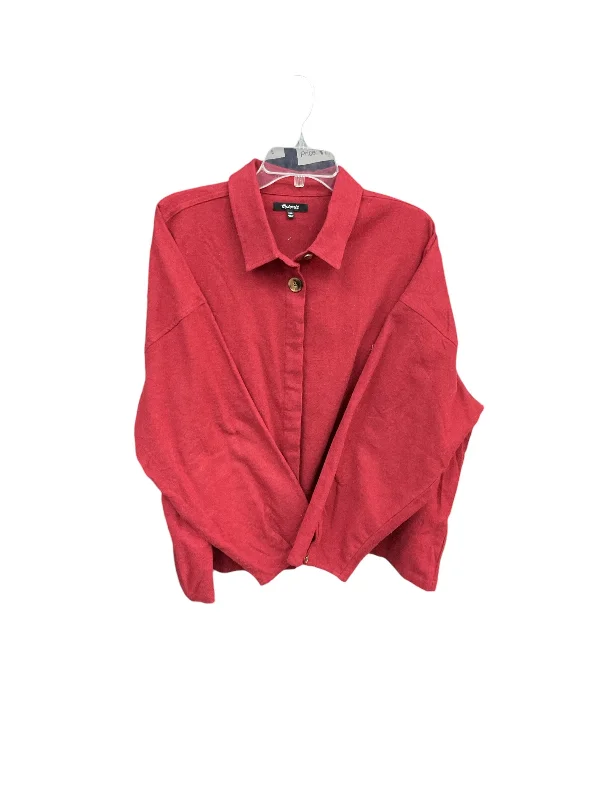 Jacket Shirt By Madewell In Red, Size: 1x Striped Jacket Polka Dot Jacket Floral Jacket Jacket Shirt By Madewell In Red, Size: 1x Striped Jacket Polka Dot Jacket Floral Jacket