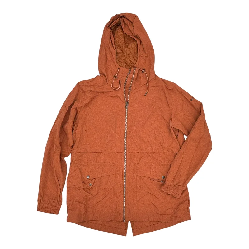 Jacket Windbreaker By Columbia In Orange, Size:Xl Front Pockets Side Pockets Patch Pockets Jacket Windbreaker By Columbia In Orange, Size:Xl Front Pockets Side Pockets Patch Pockets