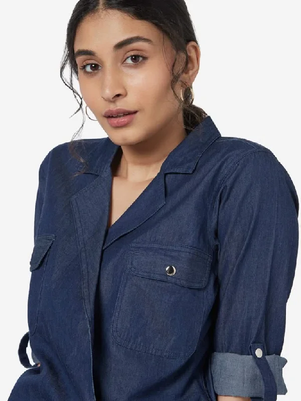 LOV Blue Chambray Lizan Jacket