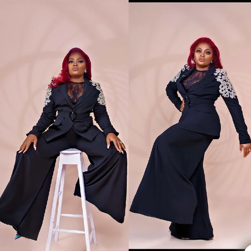 Women Suits Loose Wide Pants Celebrity Lady Party Prom Tuxedos Blazer Leisure Outfit (Jacket+Pants) Hooded Jacket Caped Jacket Shawl Collar Jacket Women Suits Loose Wide Pants Celebrity Lady Party Prom Tuxedos Blazer Leisure Outfit (Jacket+Pants) Hooded Jacket Caped Jacket Shawl Collar Jacket