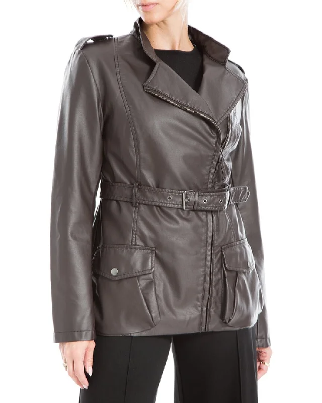 Max Studio Leatherette Jacket