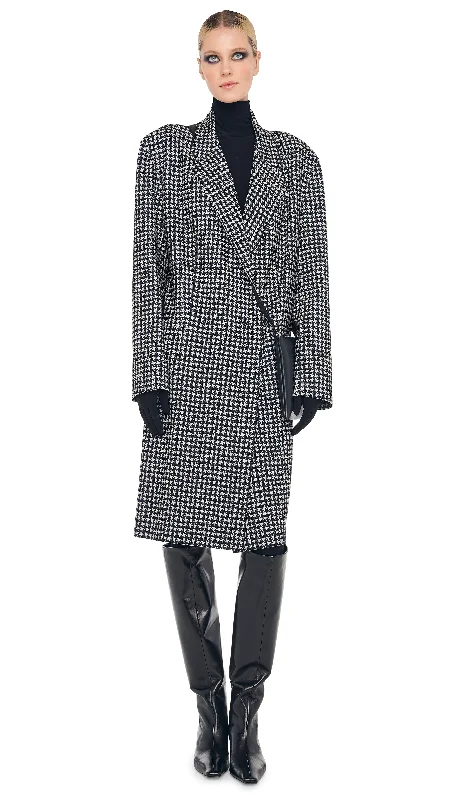 OVERSIZED DOUBLE BREASTED JACKET Nylon Jacket Polyester Jacket Spandex Jacket
