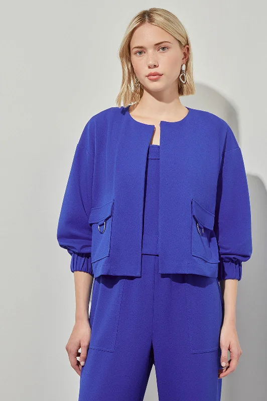 Plus Size Relaxed Fit Jacket - Drop Shoulder Deco Crepe, Sapphire Sea Rayon Jacket Velvet Jacket Corduroy Jacket Plus Size Relaxed Fit Jacket - Drop Shoulder Deco Crepe, Sapphire Sea Rayon Jacket Velvet Jacket Corduroy Jacket