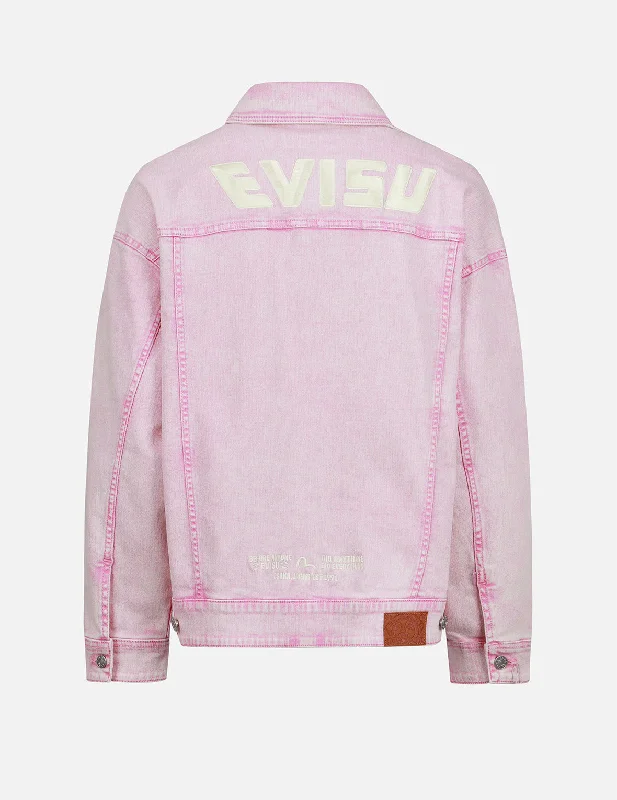 Seagull Embroidery Fuchsia Denim Jacket Striped Jacket Polka Dot Jacket Floral Jacket Seagull Embroidery Fuchsia Denim Jacket Striped Jacket Polka Dot Jacket Floral Jacket