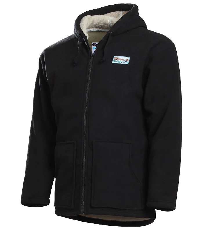 Surf-fur Unisex SurfCheck Fleece-Lined Water Proof Hooded Jacket