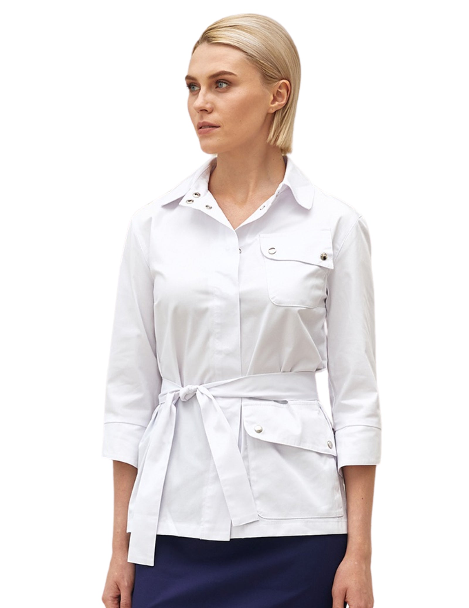 Treat in Style Women's Medical Jacket - White