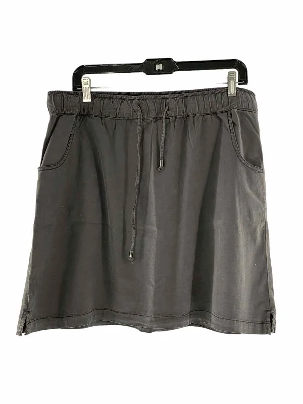 Aventura Size L Gray Skirt chiffon skirt flowing