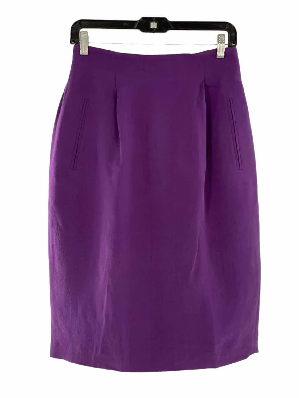 Dana Buchman Size S Purple Skirt linen skirt relaxed