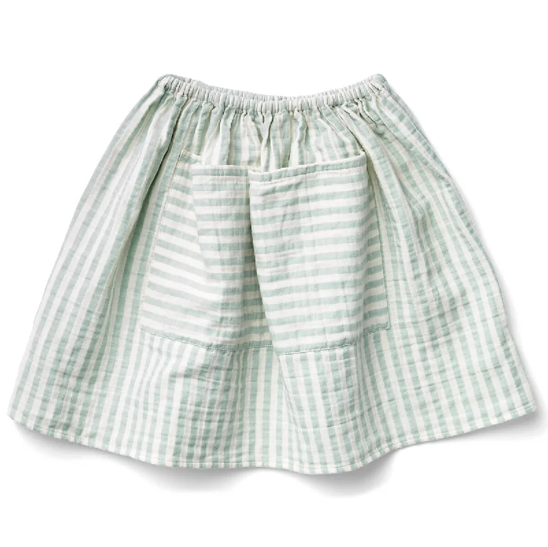 Emelia Skirt in Stripe by Soor Ploom wool skirt warm