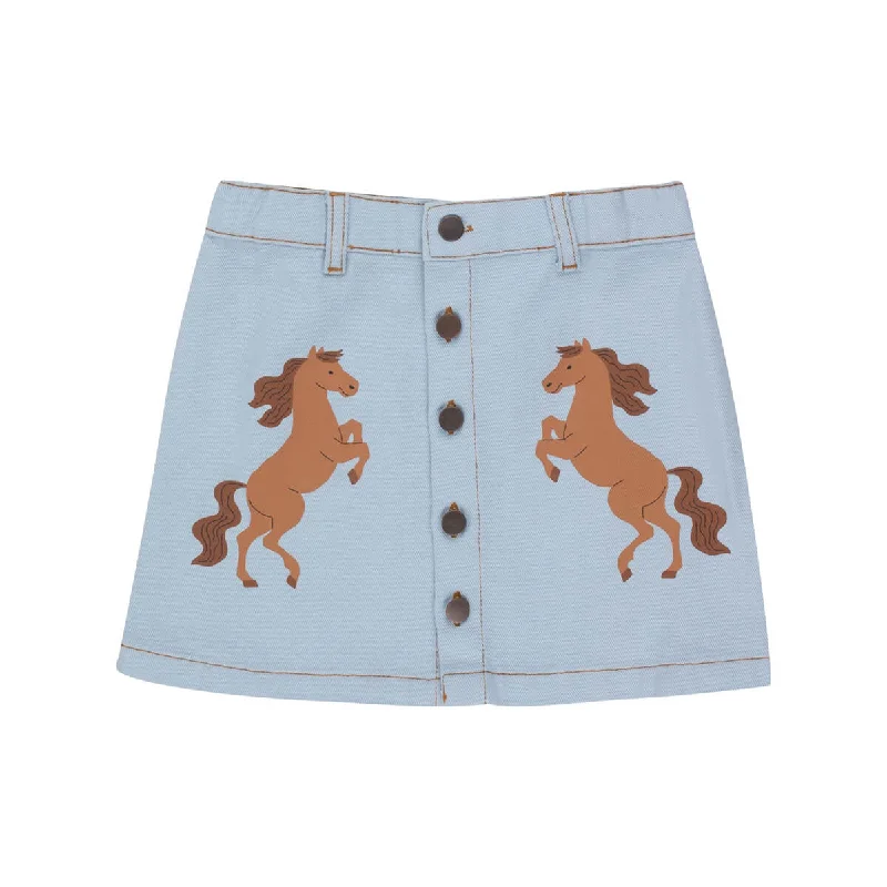 Horses Skirt by Tinycottons high slit skirt