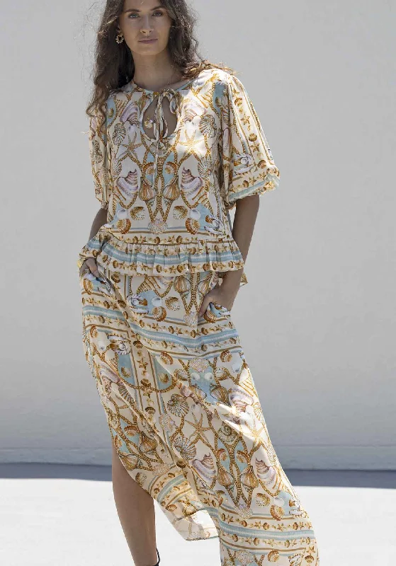 Ocean Treasure Maxi Skirt & Top Set seamless skirt comfort