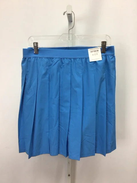 Size 18 Blue Skirt leather skirt sleek