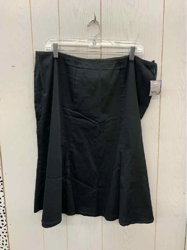 Ave Black Womens Size 16 Skirt