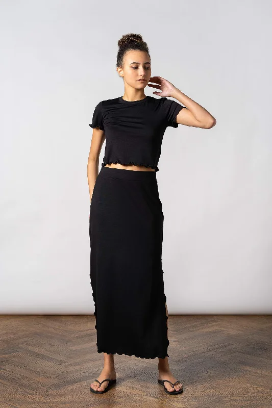 Balza Maxi Skirt Black