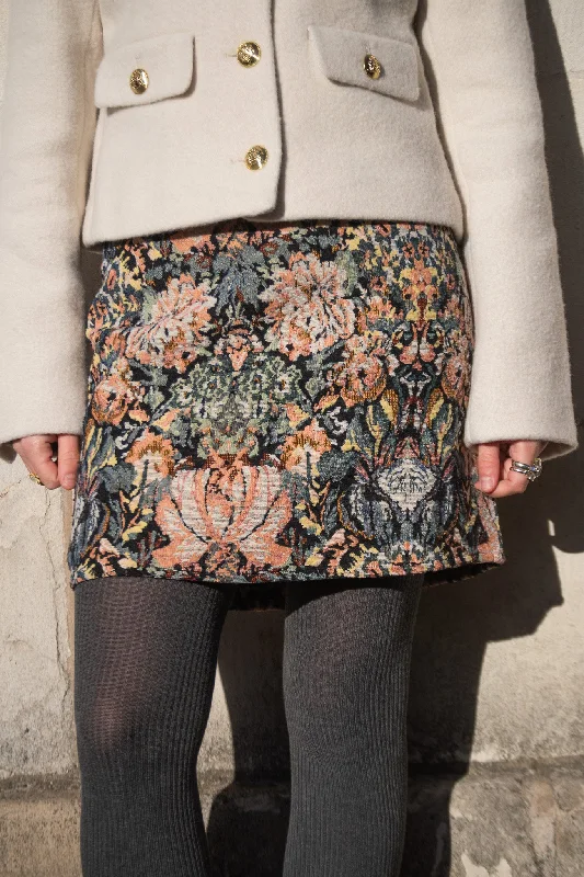 Garance Tokyo Floral Jacquard Skirt