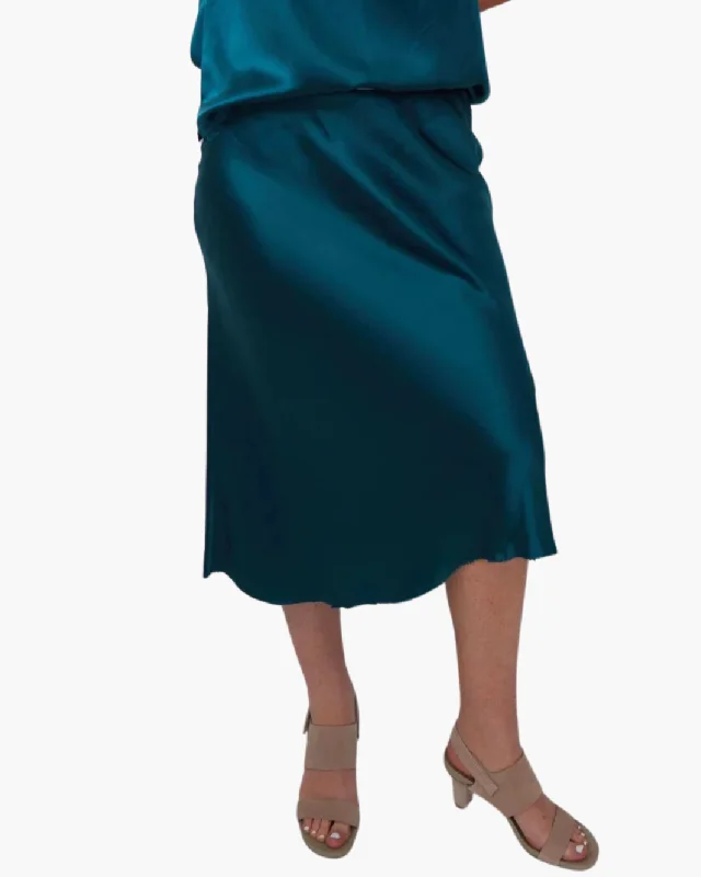 GO LUXE BIAS SKIRT IN ATLANTIS