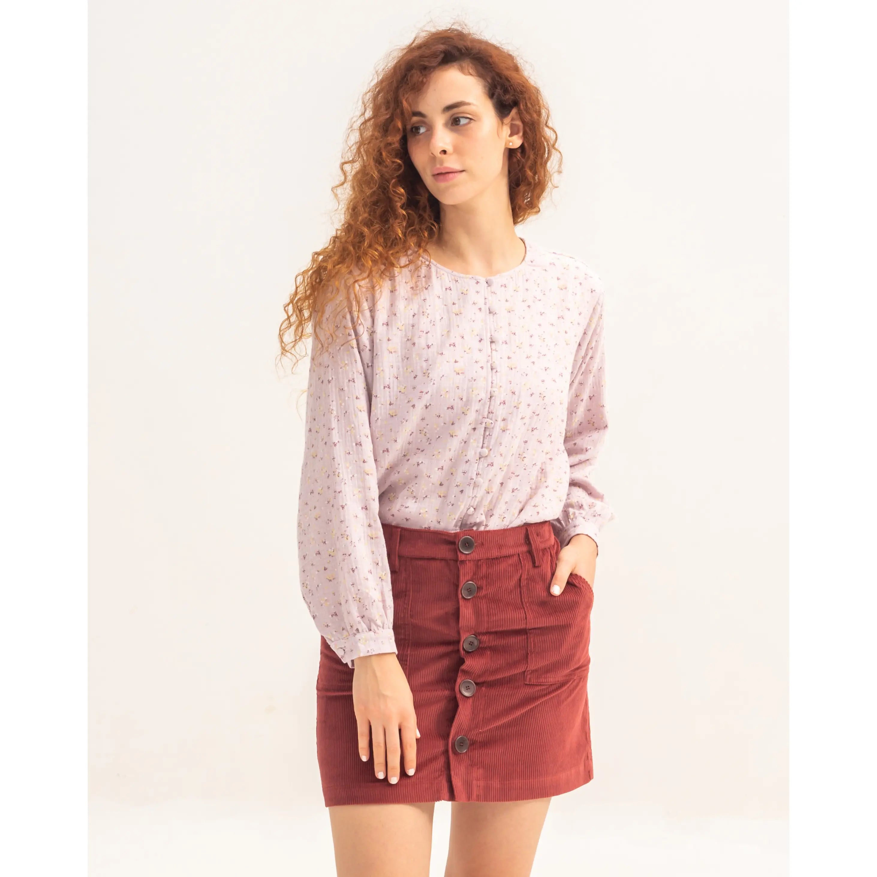 Romina Skirt Burgundy