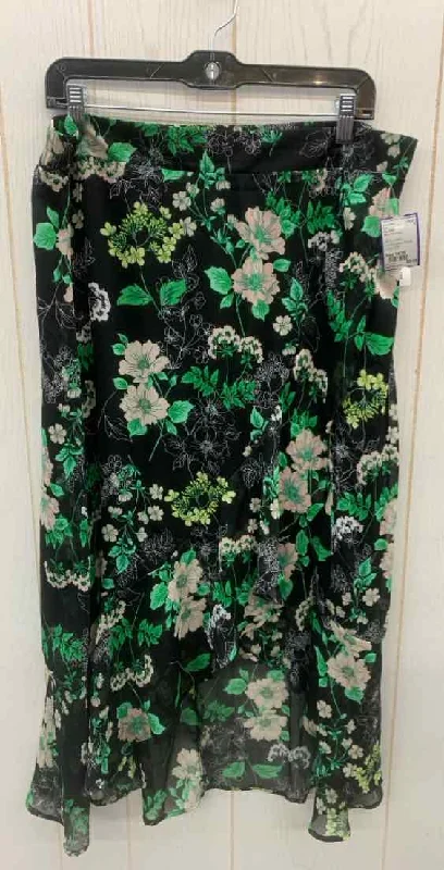 Roz & Ali Black Womens Size 14/16 Skirt