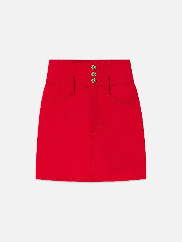 The Corset Mini Skirt -- Herrera Red