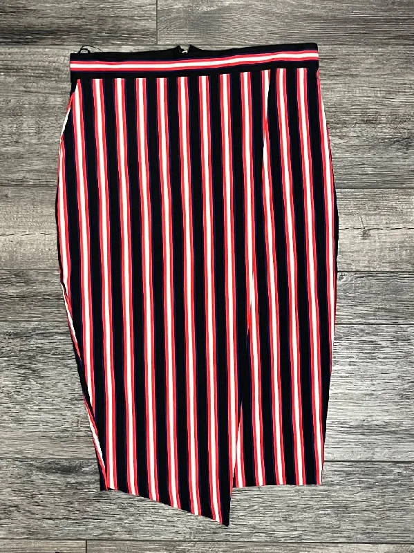 VESPER STRIPED PENCIL SKIRT